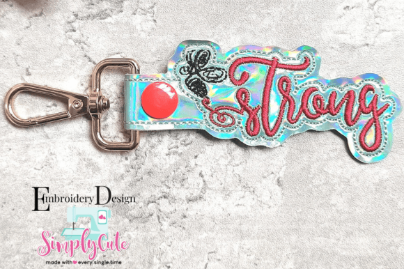 Bee Strong ITH Keychain