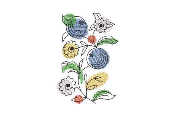Berry Flower Border