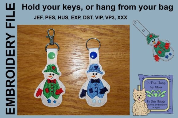 Jolly Snowman Key Fob