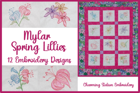 Mylar Spring Lilies