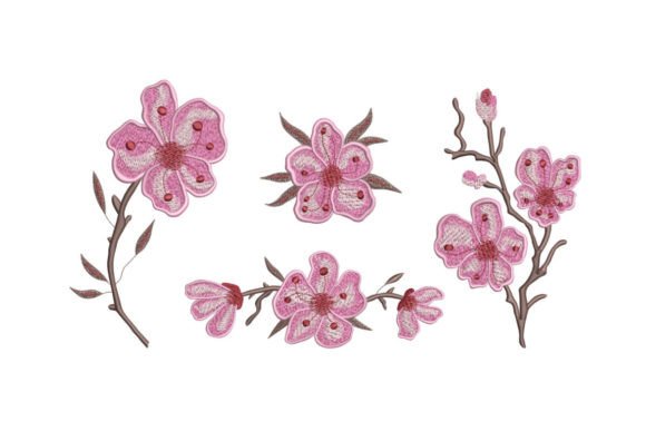 Sakura Flowers Set