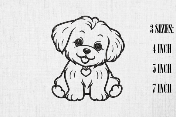 Valentine Cute Maltese Dog